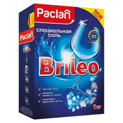 Спецсоль для посудомоечных машин Paclan Brileo, 1 кг