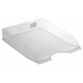 Лоток горизонтальный для бумаг СТАММ "Дельта", прозрачный 