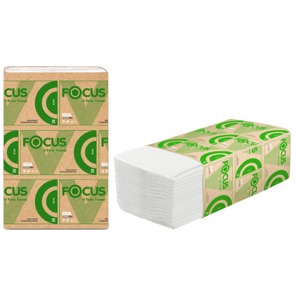 Полотенца бумажные листовые FOCUS ECO, 200 л/уп-1