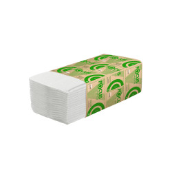 Полотенца бумажные листовые FOCUS ECO, 200 л/уп
